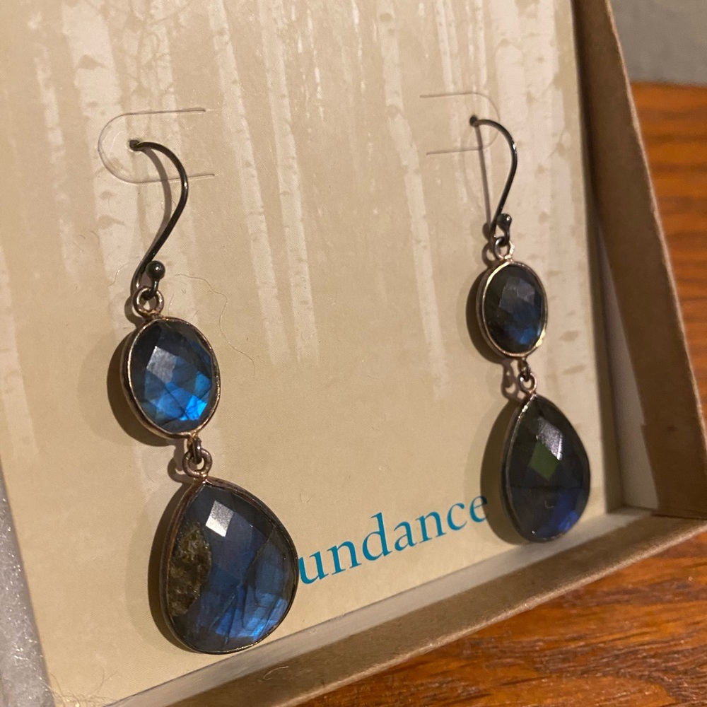 SUNDANCE Labradorite Drop Earrings NBW